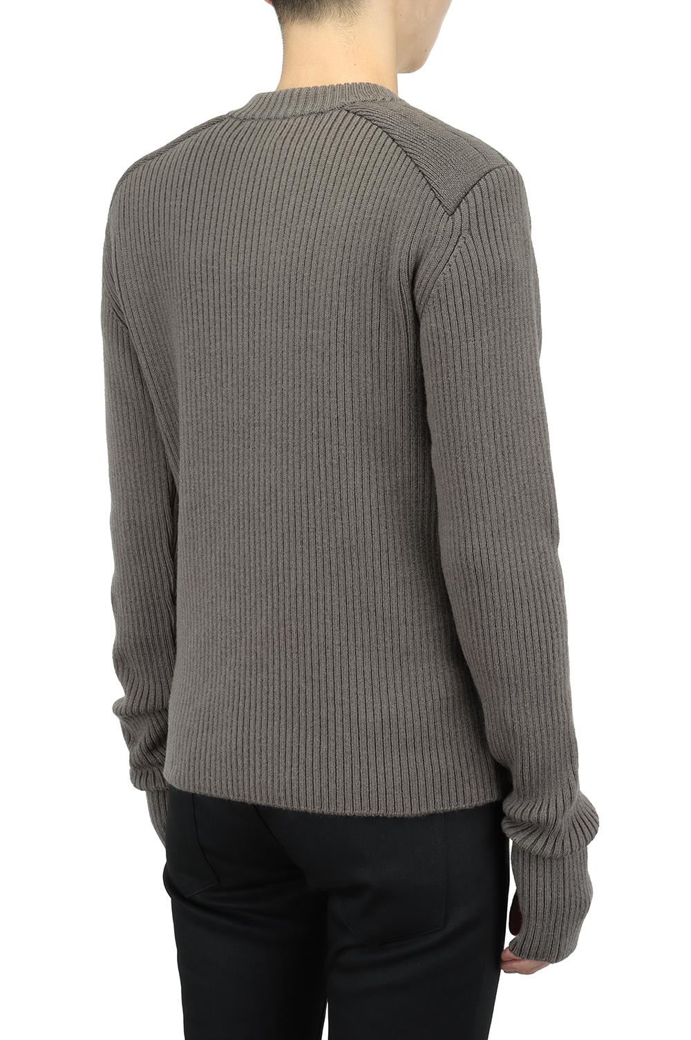 SHOULDER PAD KNIT SWEATER(4B001-0121-38)-BEIGE- |  セレクトショップ｜DeepInsideinc.com Store