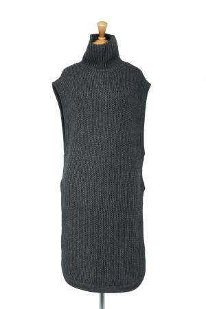 Roundhem Knit Vest -CHARCOAL GRAY (12120505)