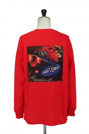 Challenger L/S PUDDLE TEE / RED (CLG-TS 021-033)