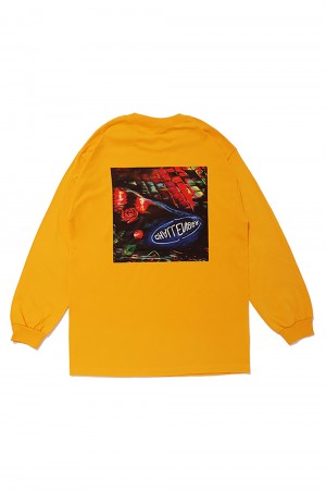 Challenger L/S PUDDLE TEE / GOLD (CLG-TS 021-033)