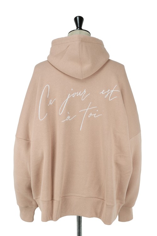 Ce jour HOODED SWEAT SHIRT - BEIGE (212ATDS-CSM09) | セレクト 