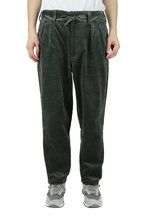 DESCENDANT DC-3 | Wide コーデュロイ DESCENDANT/DC-3 CORDUROY TROUSERS (BLACK)