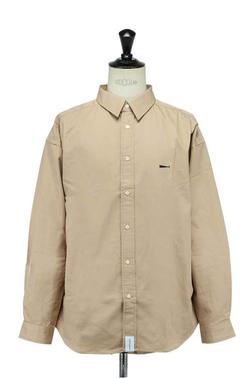 KENNEDY'S TWILL LS SHIRT - BEIGE (212BRDS-SHM01) | セレクト