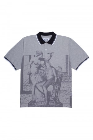 Fucking Awesome Perspective Statue Polo / Heather Grey