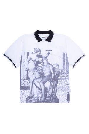 Fucking Awesome Perspective Statue Polo / White
