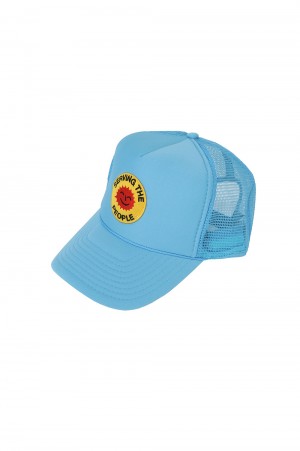 Serving The People STP SMILEY FACE TRUCKER HAT / BLUE