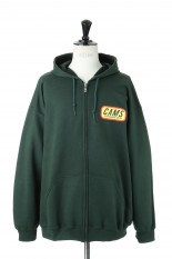 Challenger CAMS ZIP HOODIE / FOREST GREEN (CLG-SW 021-016)