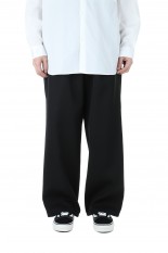 Graphpaper Scale Off Wool Wide Chef Pants - BLACK (GM221-40045B)