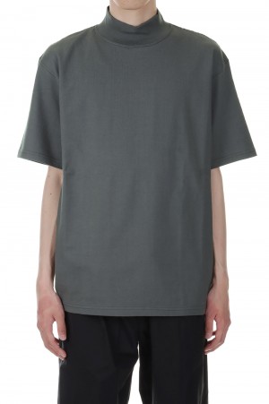 S/S Mock Neck Tee - C.GRAY (GU221-70015B)