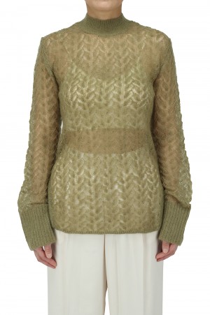 Sheer Lace Knit -LIGHT GREEN (12120533)