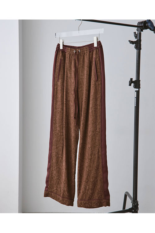 Jacquard Pajamas Pants -CHOCOLATE (12120729) | セレクト