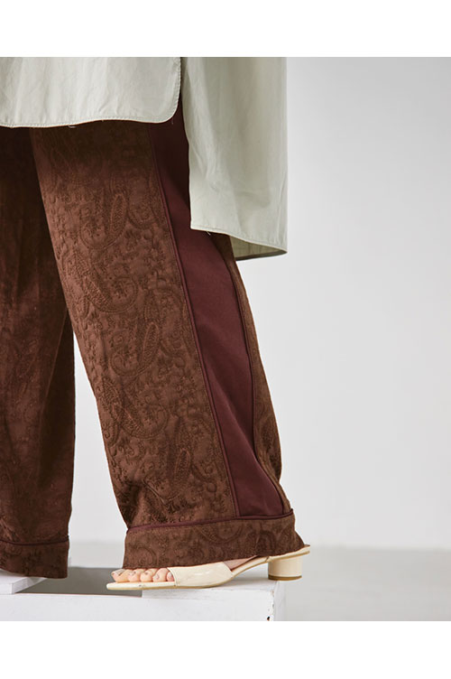 Jacquard Pajamas Pants -CHOCOLATE (12120729) | セレクト