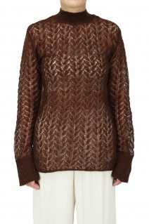 Sheer Lace Knit -BROWN (12120533)