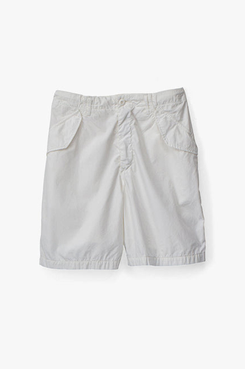 【*a様 Garment Dyed Poplin Military Shorts Garment Dyed Poplin Military Shorts - WHITE (GU221-40065