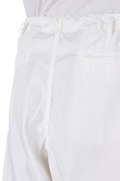 Garment Dyed Poplin Military Shorts - WHITE (GU221-40065