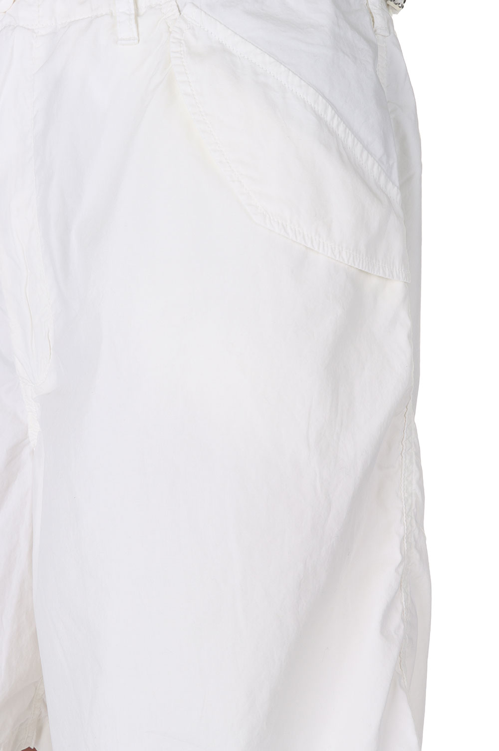 ベ*ム様 Garment Dyed Poplin Military Shorts Garment Dyed Poplin Military Shorts - WHITE (GU221-40065