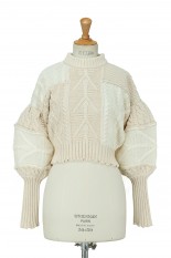 Todayful Patchwork Puff Knit (12120528)