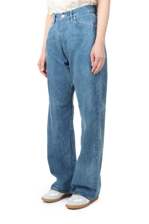 AURALEE SELVEDGE FADED LIGHT DENIM PANTS alimentartn.com.br