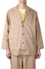 GABARDINE WIDE JACKET / KHAKI (PC-027-1814)