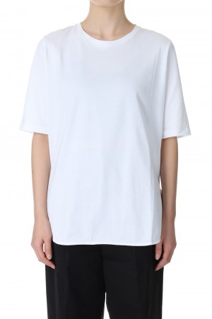 SUVIN60/2 ROUND HEM T-SHIRT -White (KKAGNM0016)