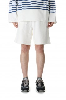 PIGMENT DYED  SWEAT SHORTS - WHITE (WT22048IS)