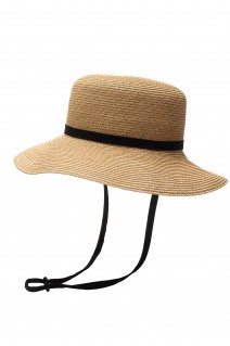 PAPER BRAID HAT- NATURAL BROWN (NO.20789)