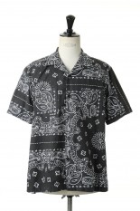sacai -Men- Bandana Print Shirts(22-02689M)-BLACK 001-