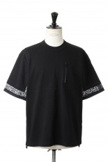 sacai -Men- Bandana Print T-Shirt(22-02697M)-BLACK 001-