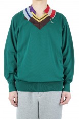 kolor Tilden Sweater(22SCM-N03301)-B-GREEN-