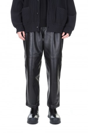 Stein -Men- LEATHER ONE TUCK TROUSERS(ST.346)