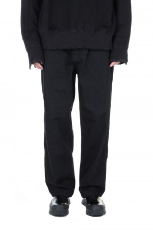 RECONSTRUCTION WIDE DENIM JEANS(ST.361)-BLACK- | セレクトショップ 