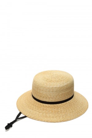 5mm WHEAT BRAID FARMER HAT -NATURAL