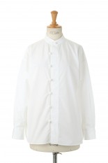 Jane Smith Thomas Mason Mandarin Collar China Shirt -WHITE (22SSH-#115L)