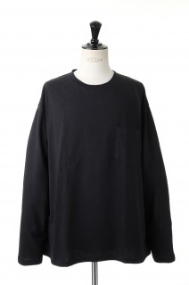 BAGGY TEE L/S COTTON HEAVY JERSEY-BLACK(F272100C)