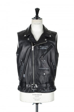 Dairiku Hand Painted Double Leather Vest (22SS V-1)