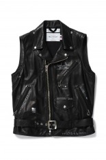Hand Painted Double Leather Vest (22SS V-1)