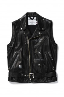 Hand Painted Double Leather Vest (22SS V-1)