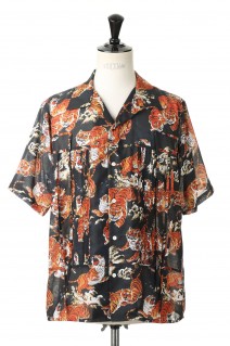 Tiger Open Collar Shirt -Black (22SS S-2)