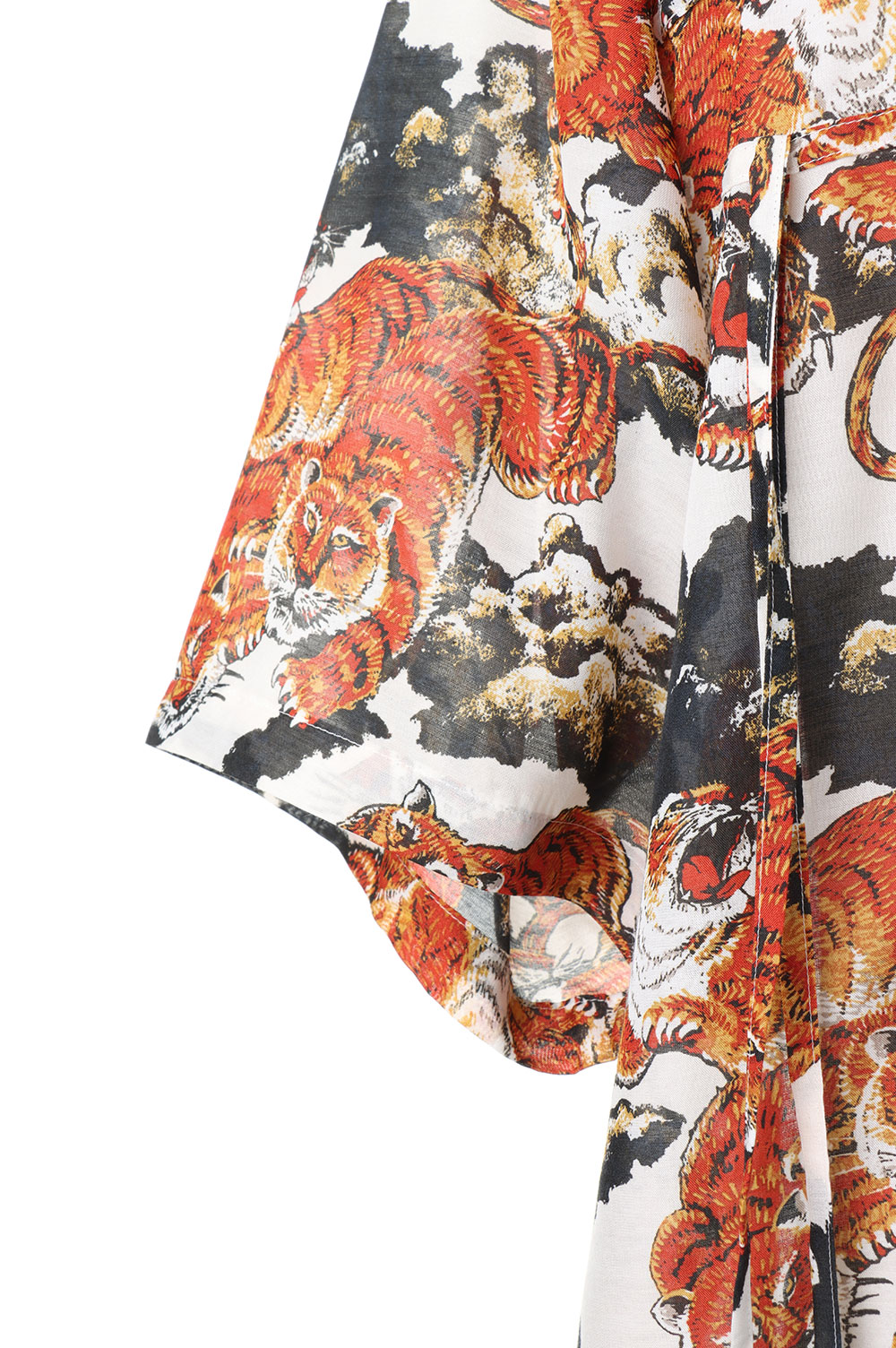 ダイリク DAIRIKU TIGER OPEN COLLAR SHIRT M Tiger Open Collar Shirt -White (22SS S-2) | セレクトショップ