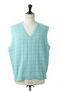 A.J. Knit Vest -Youth Blue (22SS K-4)