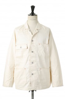 HERRINGBONE COVERALLS-WHITE-(22SSJK04)