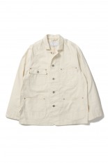 HERRINGBONE COVERALLS-WHITE-(22SSJK04)