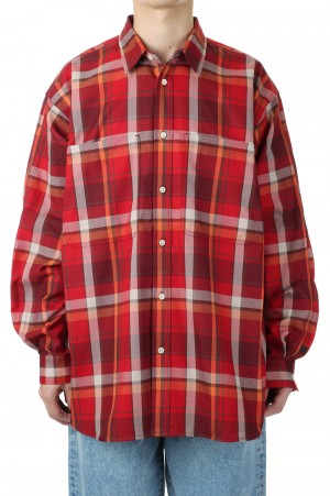 激安大特価！】 21AW DAIWA PIER39 TECH FLANNEL SHIRTS L - シャツ