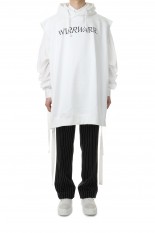 WIRRWARR SLEEVELESS HOODIE(5A004-0422-18)-WHITE-