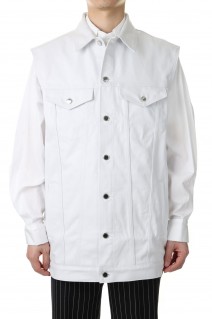 RIGID DENIM SLEEVELESS JACKET(1C023-0322-35)