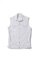 RIGID DENIM SLEEVELESS JACKET(1C023-0322-35)