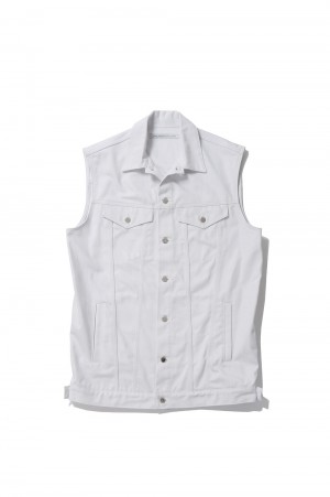 RIGID DENIM SLEEVELESS JACKET(1C023-0322-35)