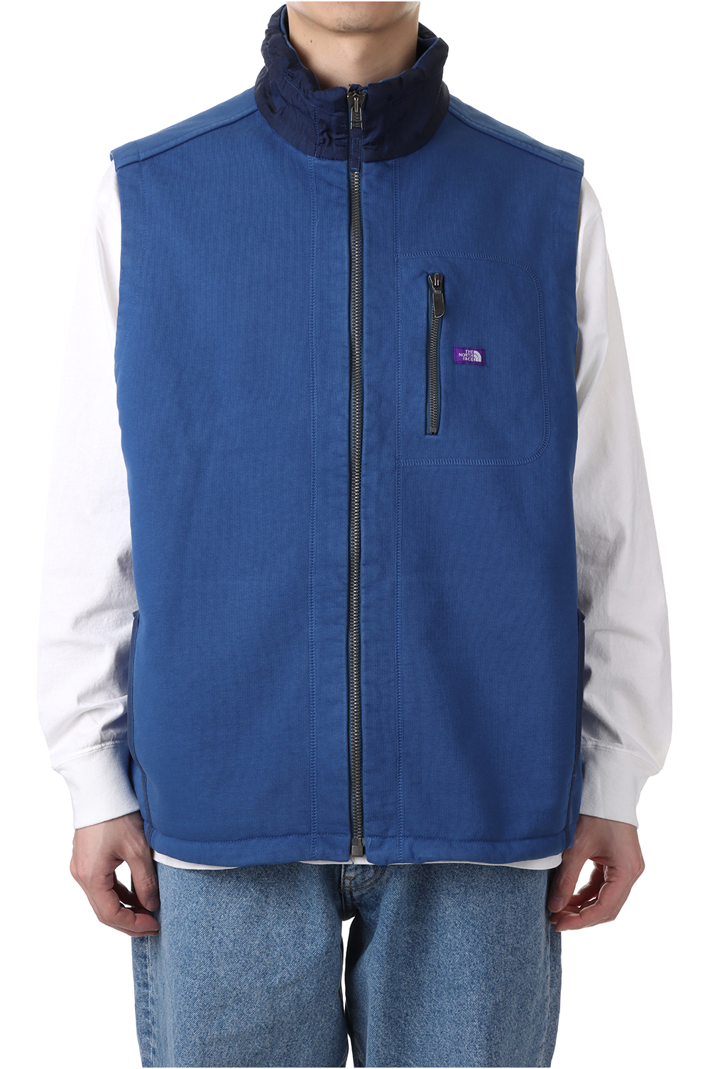 NORTH Bulky Terry PURPLE French Field FACE LABEL◇NP2210N/High THE Vest/L/グレー  - www.allokbis.com