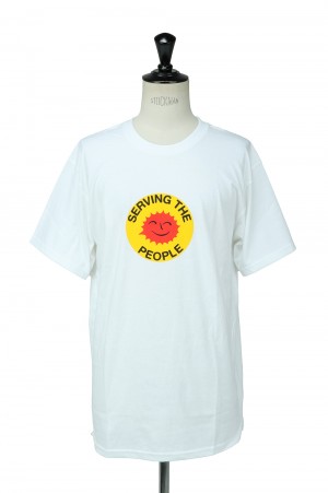 Serving The People STP SMILEY FACE T-SHIRT / WHITE