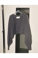 Todayful Doubleface Sleeve Knit -CHARCOAL GRAY (12120515)